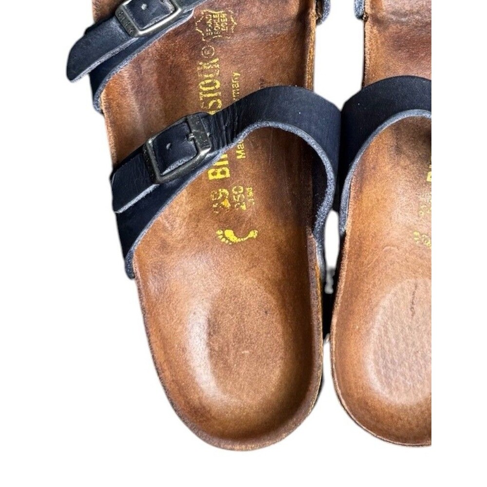 Birkenstock Mayari Oiled Leather Blue Women Size Sz EU 39 US 8.5 N Limited - Picture 3 of 8